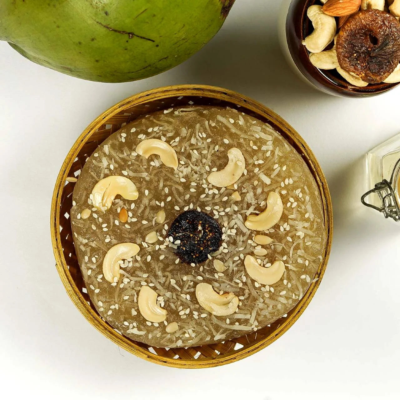 Tender Coconut Halwa – Made with Pure Coconut Oil | Handmade Kerala Sweet | Premium Dry Fruits